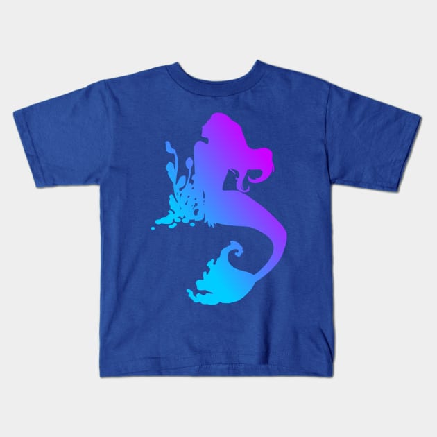 Relaxing Mermaid Kids T-Shirt by AlondraHanley